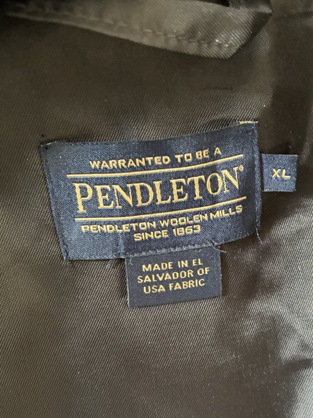 Men's Pendleton Silverton Wool Diamond Peak Coat - XL - Picture 6 of 14